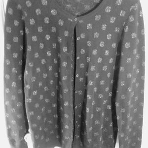 Old Navy black and sequins threading cardigan